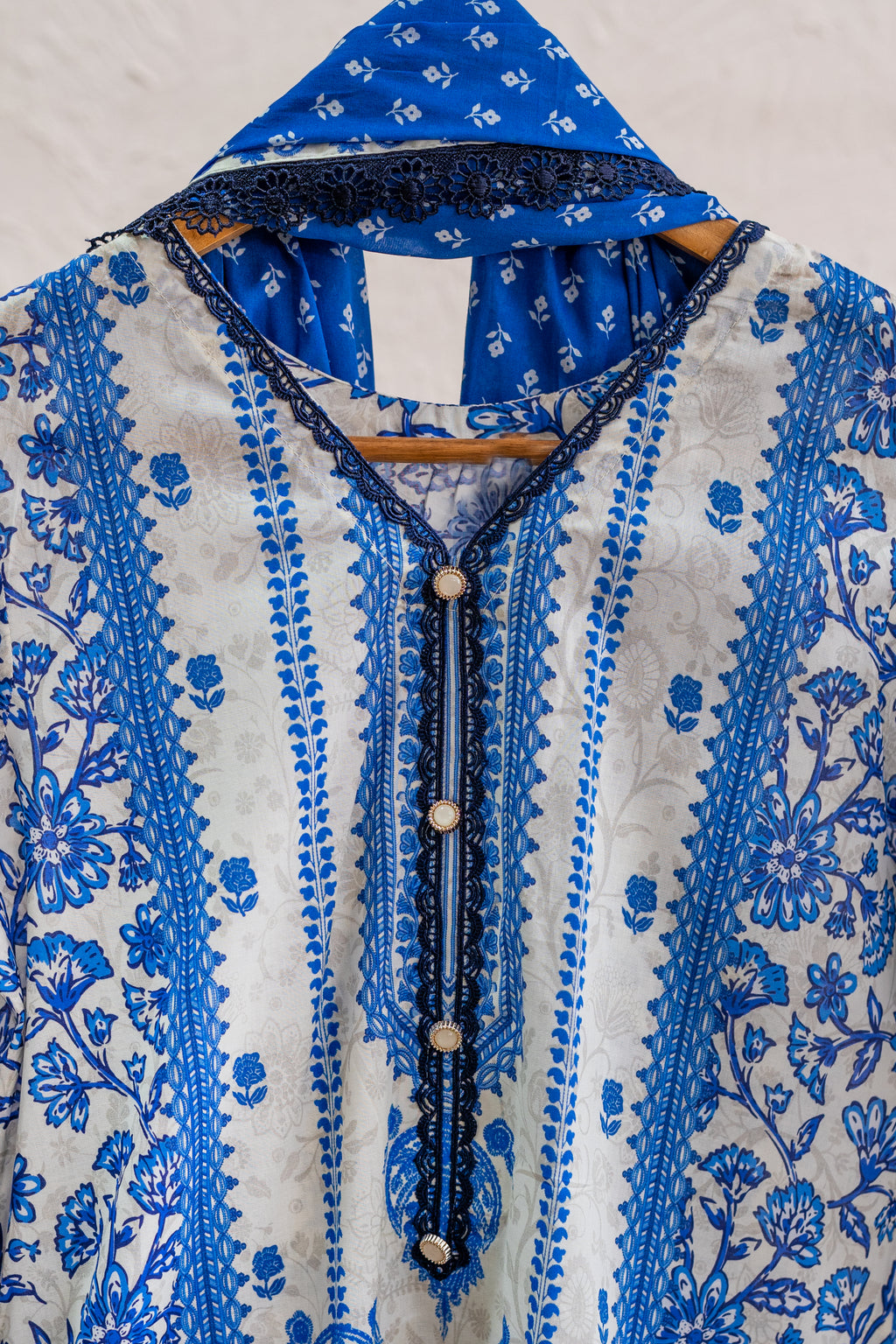 Azure Bloom – Luxury Eid Pret by Eviline Couture