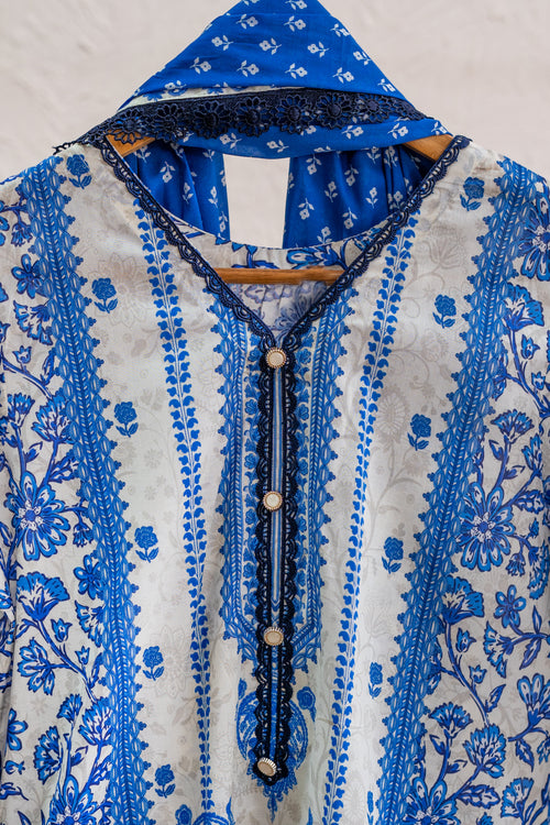 Azure Bloom – Luxury Eid Pret by Eviline Couture